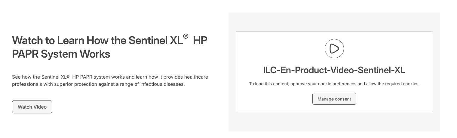 The Sentinel XL video block on a first visit: To load this content, approve your cookie preferences and allow the required cookies. Manage consent